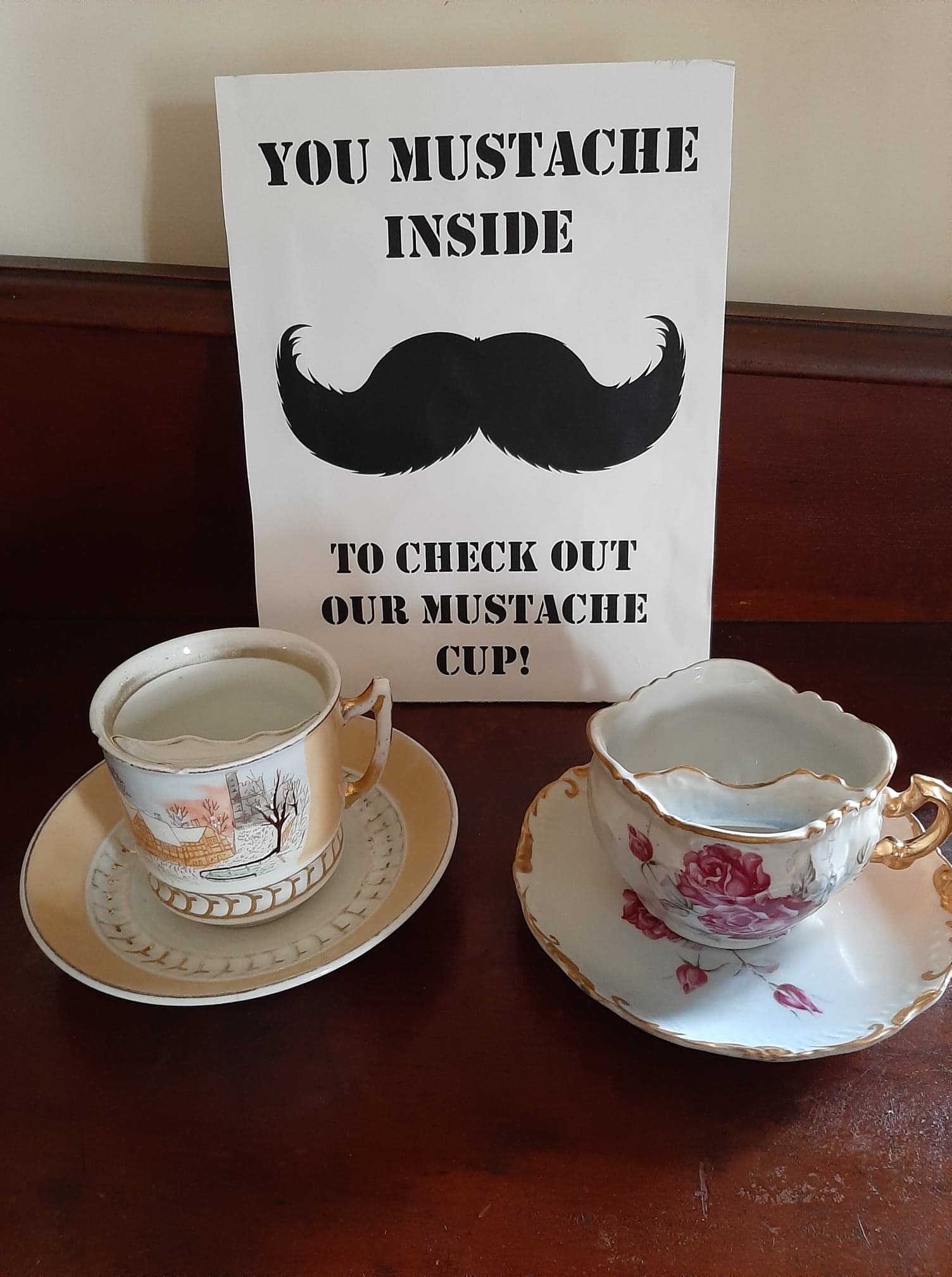 Mustache Cups Mondays at the Manor – A look at our Collection